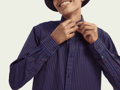 Scotch & Soda Cotton-blend long sleeve shirt