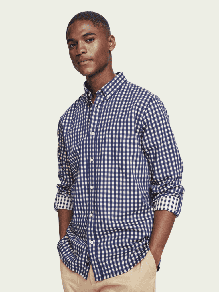 Scotch & Soda 100% cotton BB-check shirt