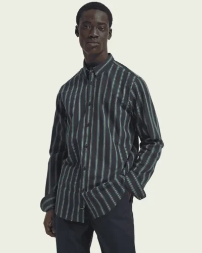 Scotch & Soda Cotton-blend yarn detail shirt