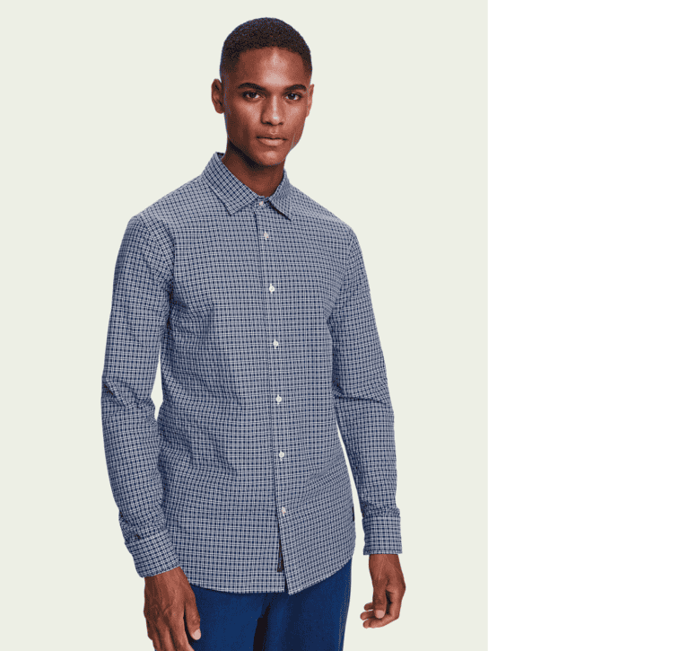 Scotch & Soda Structured cotton long sleeve shirt