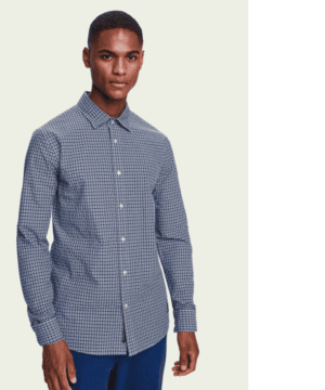Scotch & Soda Structured cotton long sleeve shirt