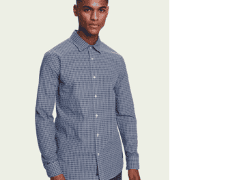 Scotch & Soda Structured cotton long sleeve shirt