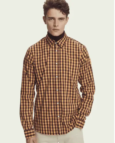 Scotch & Soda Regular fit checked shirt