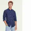 Scotch & Soda Embroidered chic pocket shirt