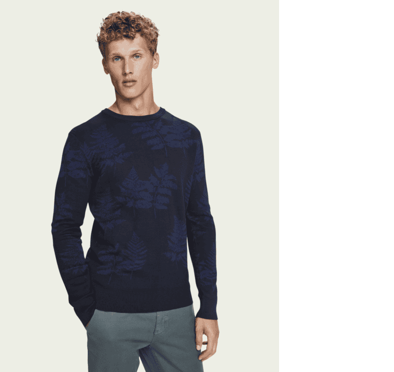 Scotch & Soda 100% cotton jacquard pullover