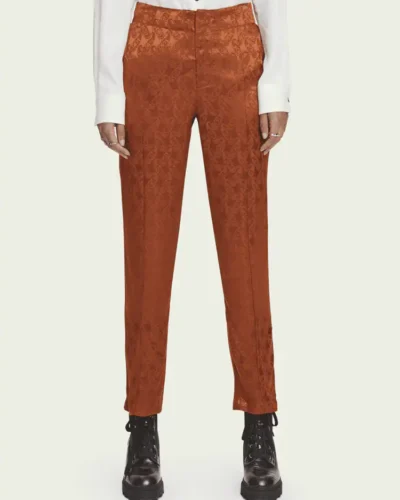 Scotch & Soda Tailored pants with paisley print
