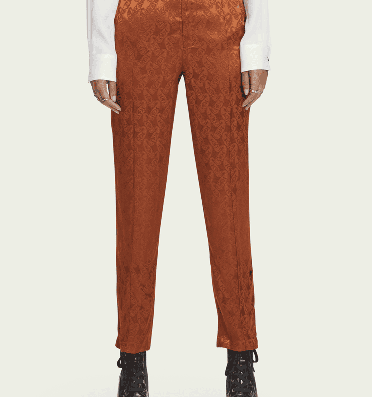 Scotch & Soda Tailored pants with paisley print