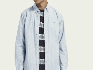 Scotch & Soda Regular fit oxford shirt-Blue