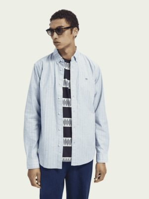 Scotch & Soda Regular fit oxford shirt-Blue