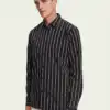 Scotch & Soda Stretch cotton-blend striped shirt