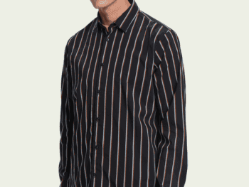 Scotch & Soda Stretch cotton-blend striped shirt