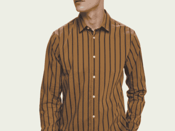 Scotch & Soda Stretch cotton-blend striped shirt