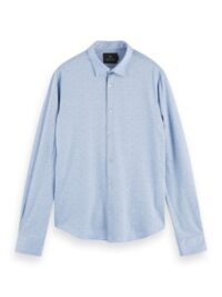 Scotch & Soda Long sleeve 100% cotton slim fit shirt