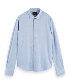 Scotch & Soda Long sleeve 100% cotton slim fit shirt