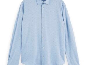 Scotch & Soda Long sleeve 100% cotton slim fit shirt