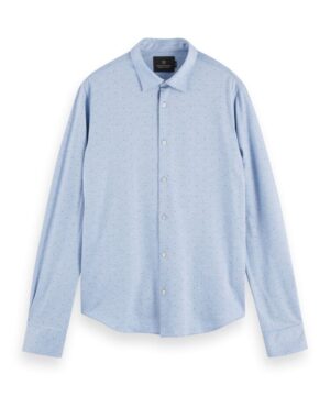 Scotch & Soda Long sleeve 100% cotton slim fit shirt