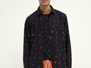 Scotch & Soda 160773 : Patterned relaxed-fit cotton shirt