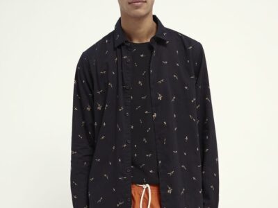 Scotch & Soda 160773 : Patterned relaxed-fit cotton shirt