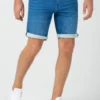 Timezone: Denim Shorts, Slim Scott-Blue pacific wash