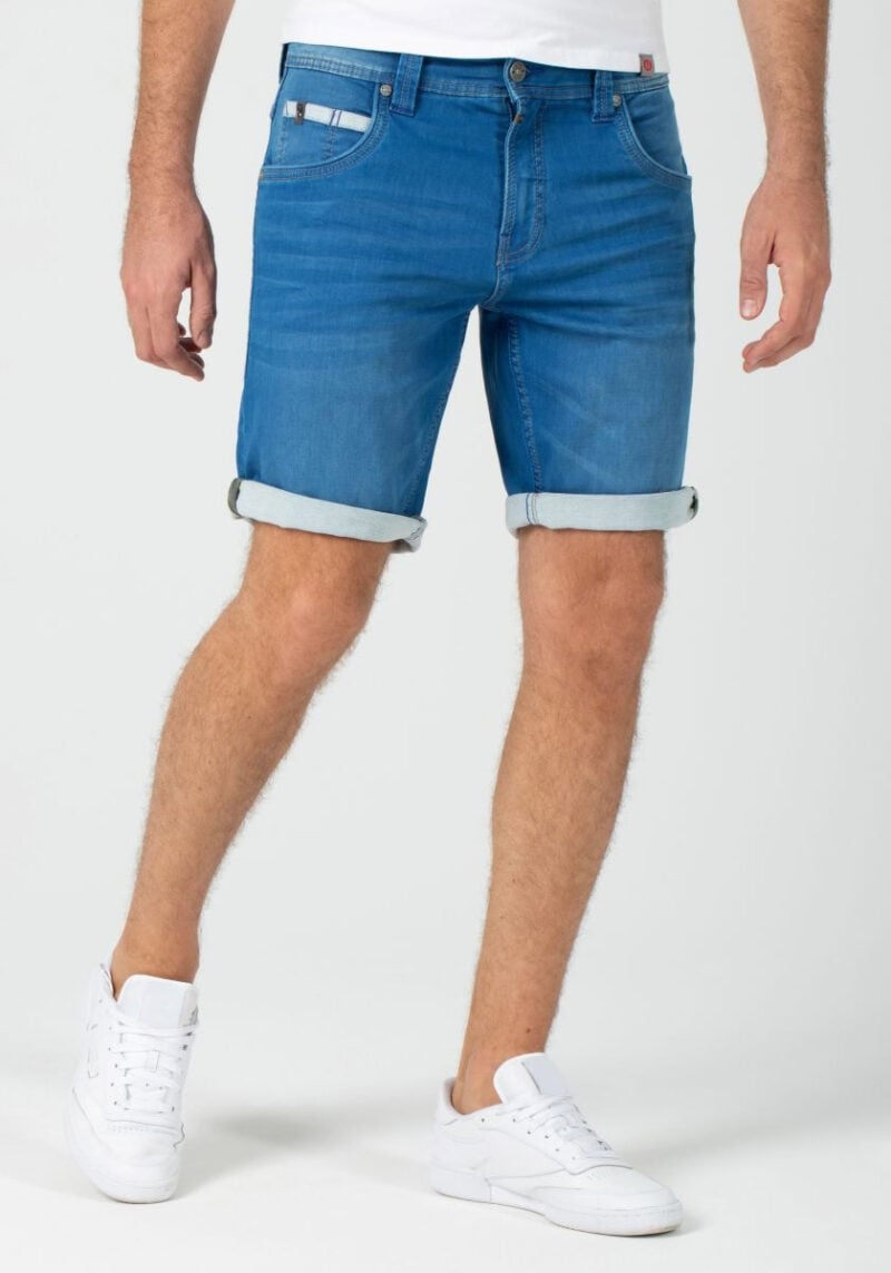 Timezone: Denim Shorts, Slim Scott-Blue pacific wash