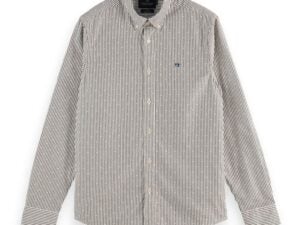 Scotch & Soda 160761: Striped organic cotton oxford shirt