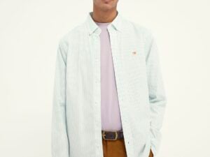Scotch & Soda 160761: Striped organic cotton oxford shirt
