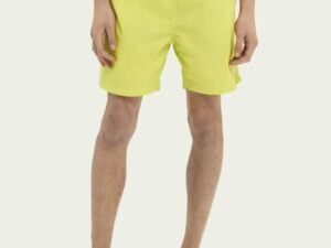 Scotch & Soda 160602 :  Mid-length recycled nylon swim shorts - Sunlit Yellow