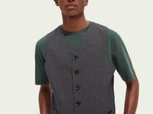 Scotch & Soda 163303:  Classic yarn-dyed gilet