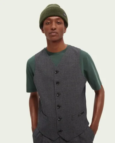 Scotch & Soda 163303:  Classic yarn-dyed gilet