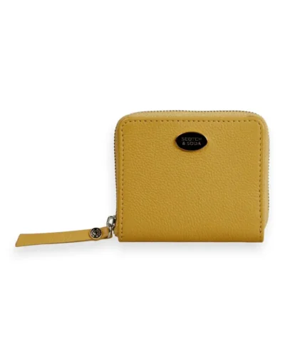 Scotch & Soda 164185:Unisex leather zip wallet