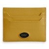 Scotch & Soda 164181: Unisex leather cardholder Sunset Yellow