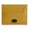 Scotch & Soda 164181: Unisex leather cardholder Sunset Yellow