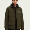 Scotch & Soda 163254 :  Water-repellent shirt jacket Utility Green