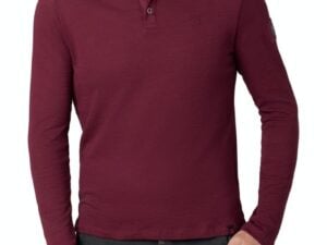 Timezone- Knit Slub Longsleeve Polo