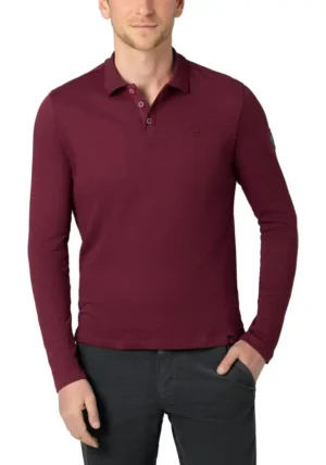 Timezone- Knit Slub Longsleeve Polo