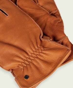Alternative view of Scotch & Soda 164216 : Grain-leather gloves Cognac
