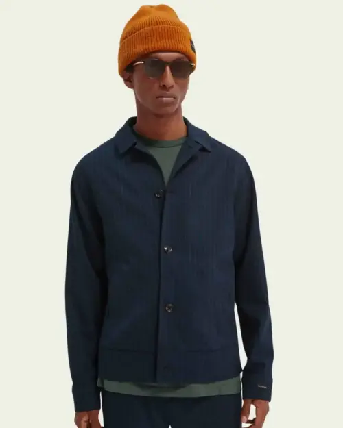 Scotch & Soda 163314 :  Yarn-dyed shirt jacket