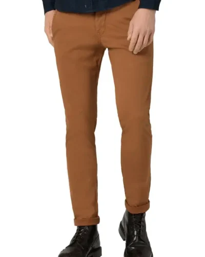 Timezone Cotton Trousers-Slim Janno