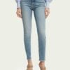 Scotch & Soda 166499 : Haut high-rise skinny-fit jeans — Blauw Soul