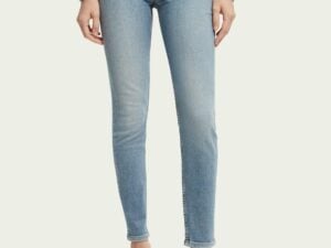 Scotch & Soda 166499 : Haut high-rise skinny-fit jeans — Blauw Soul