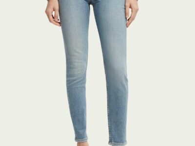 Scotch & Soda 166499 : Haut high-rise skinny-fit jeans — Blauw Soul