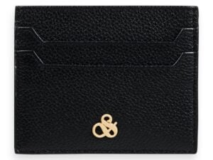 Scotch & Soda 165279 : Unisex leather cardholder Black