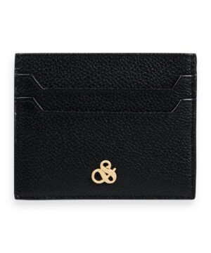 Scotch & Soda 165279 : Unisex leather cardholder Black