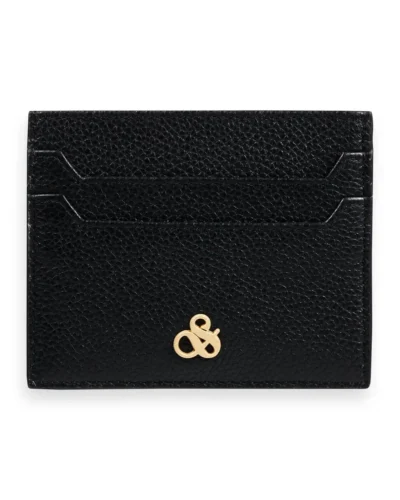 Scotch & Soda 165279 : Unisex leather cardholder Black
