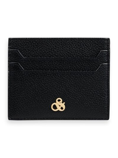 Scotch & Soda 165279 : Unisex leather cardholder Black