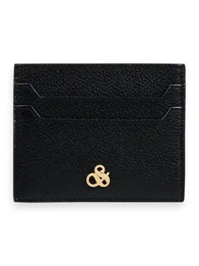 Scotch & Soda 165279 : Unisex leather cardholder Black