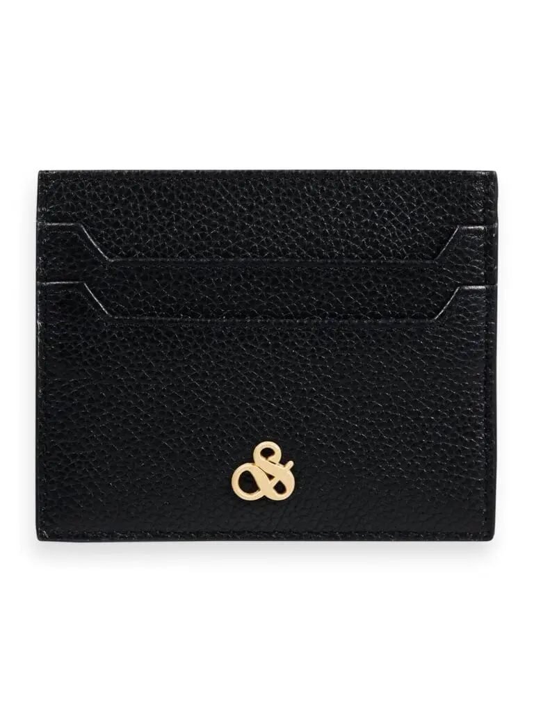 Scotch & Soda 165279 : Unisex leather cardholder Black