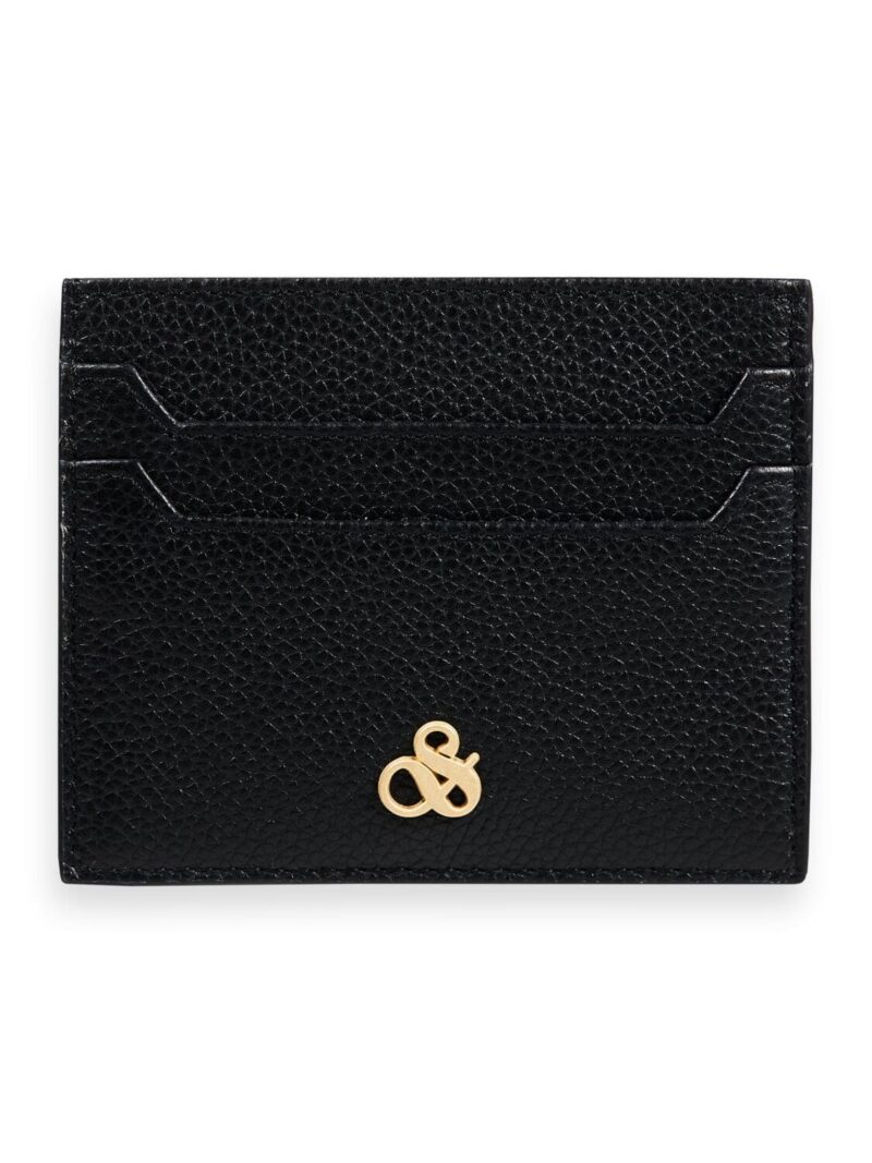 Scotch & Soda 165279 : Unisex leather cardholder Black