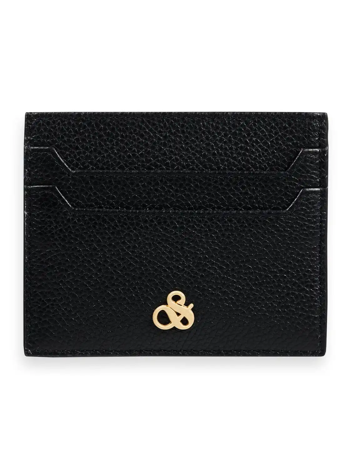 Scotch & Soda 165279 : Unisex leather cardholder Black
