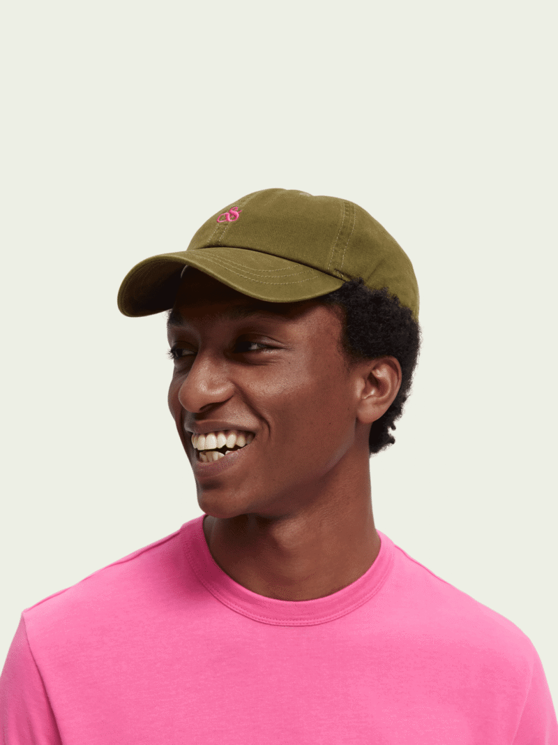 Scotch & Soda 166763 : Unisex twill cap : Army - Image 4